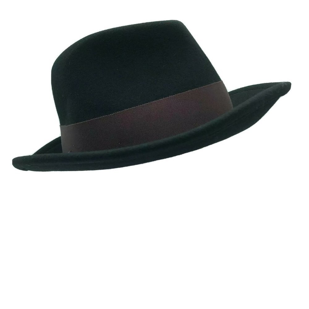 Pantropic Mens Lite Felt Branson Fedora Hat UPF 50+ Sun Protection Black M